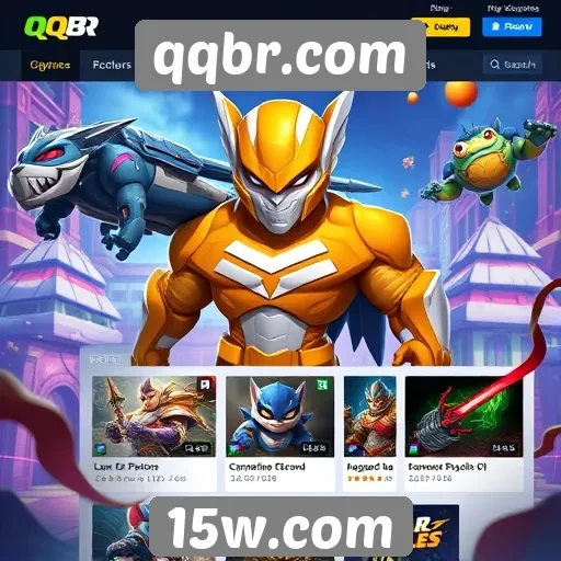 Recursos e funcionalidades do site qqbr com foco em jogos